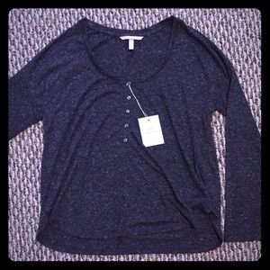 Victoria’s Secret Charcoal Grey Sleep Button Top